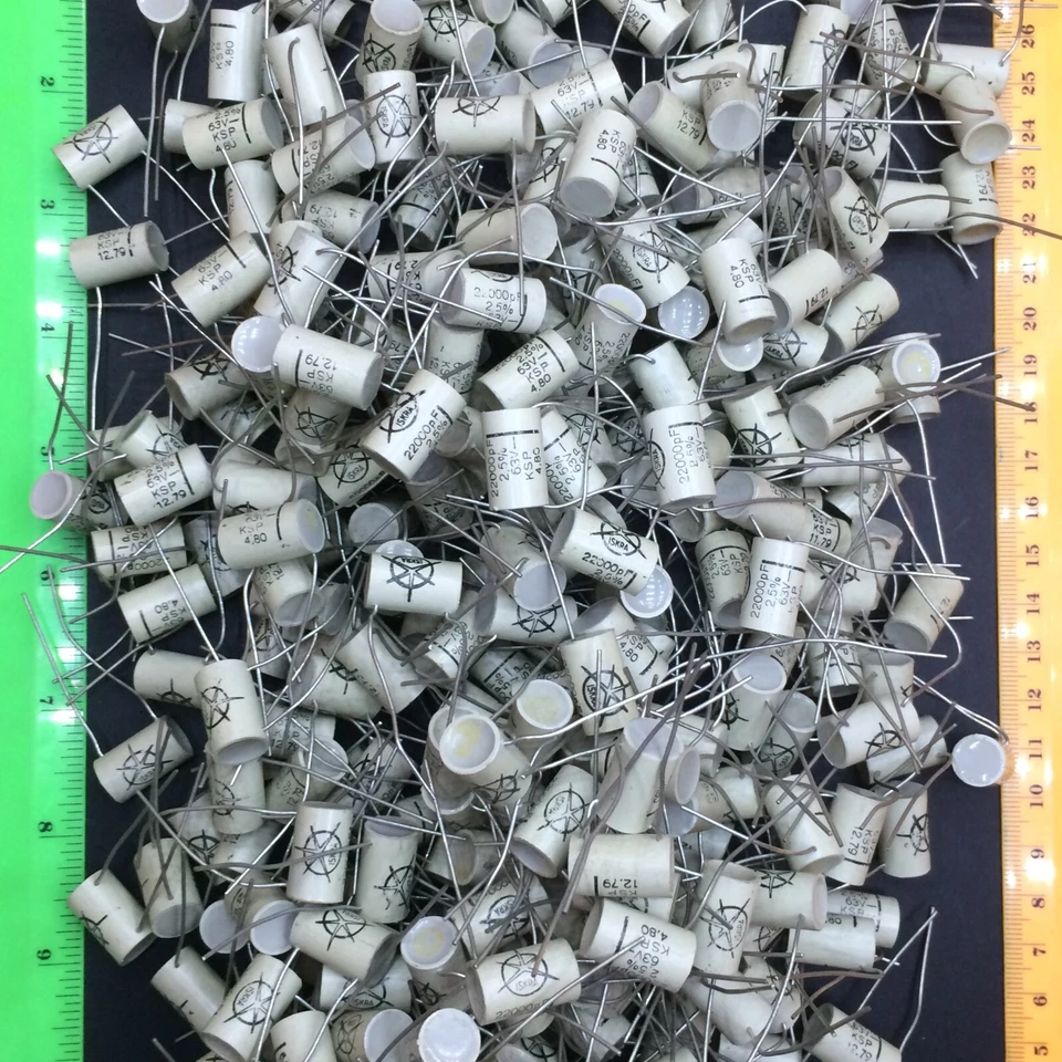 Iskra KSP 22000pF 63V 2.5% Polystyrene Capacitors NOS Vintage 22nF KSN KSC KSS - image 4 of 4