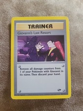 Pokémon TCG Giovanni's Last Resort Gym Challenge 105 Regular Unlimited Rare on eBay