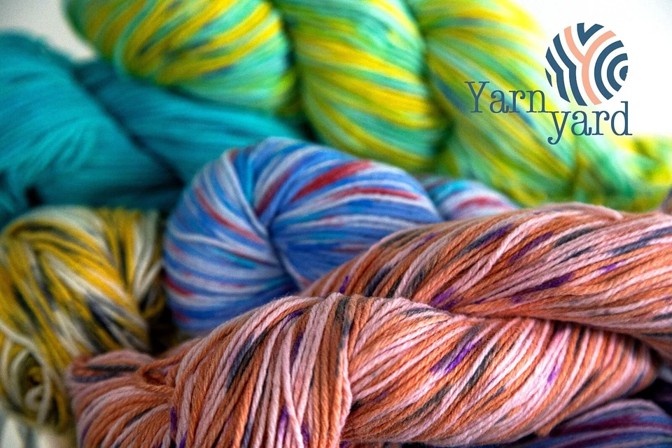 Cashmere Yarn Lavender Purple Mix Lot of 3 Skeins Hand Dyed Crochet Knitting - Image 4 of 4