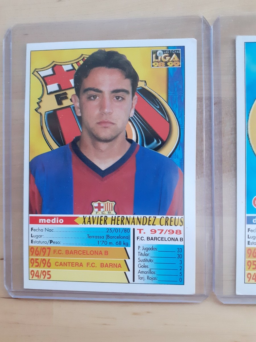 Xavi hernandez Rookie Novato 98 99 Barcelona FCB Mundicromo Card