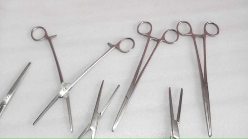 Laparoscopic Open Surgery Straight Artery Forceps Scissors 8 Inch Set 4Pc - Picture 9 of 11