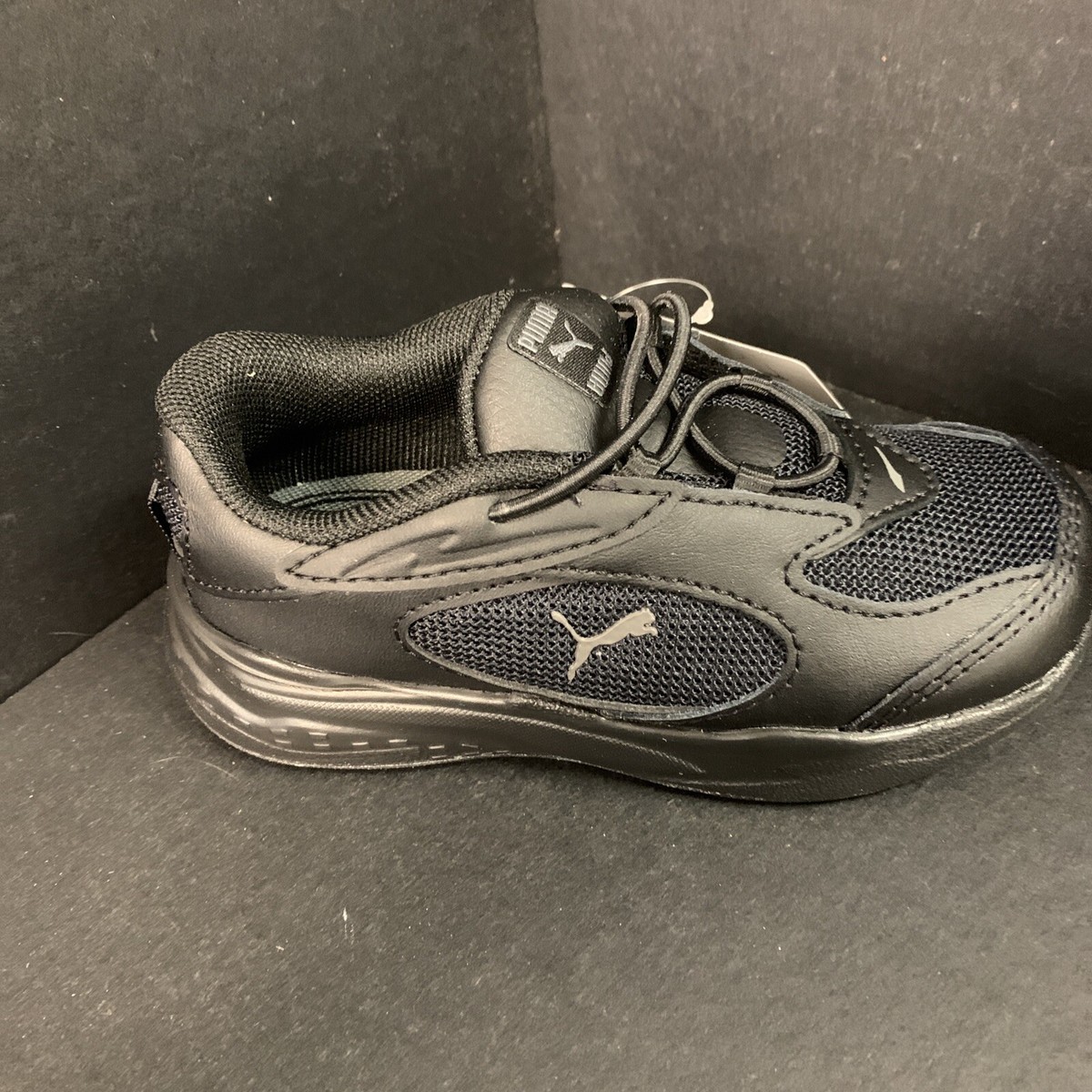 PUMA RS-Fast Triple Black Toddler Boys Sneaker Shoes Sz 9C