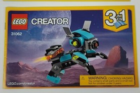 Lego Creator 31062 -  3 in 1. MANUALS ONLY INSTRUCTION BOOKS only