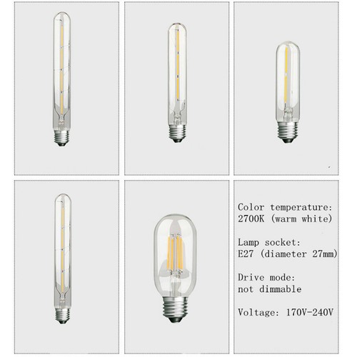 Vintage Retro Edison E27 2W-8W 220V Screw LED Filament Light Bulb Globe Lamp - Picture 3 of 21