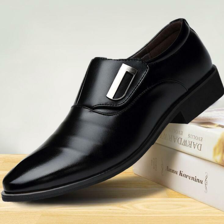 Men 35% OFF Casual Department store Slip on Loafers Leather Dres Toe Shoes Formal Pointed