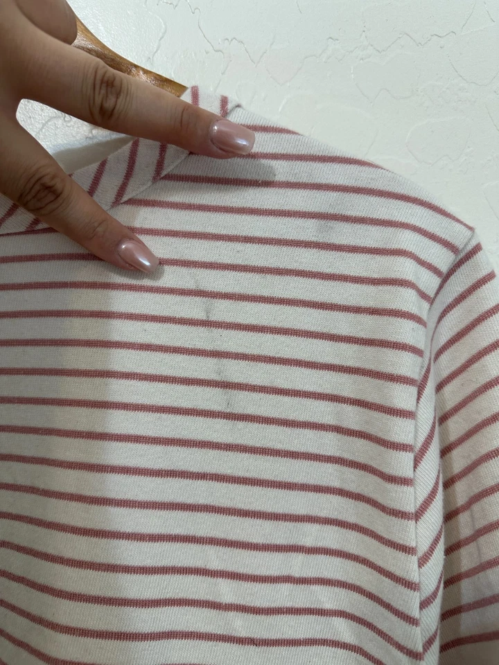 Buffalo Womans Nautical Striped T shirt Dress Sz XL Beachy Minimal Vacay Travel - Image 2 of 4