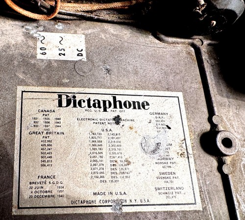 Dictaphone Model AE Serial #590788 - Non testato, storia registrazione da collezione - Foto 13 di 22
