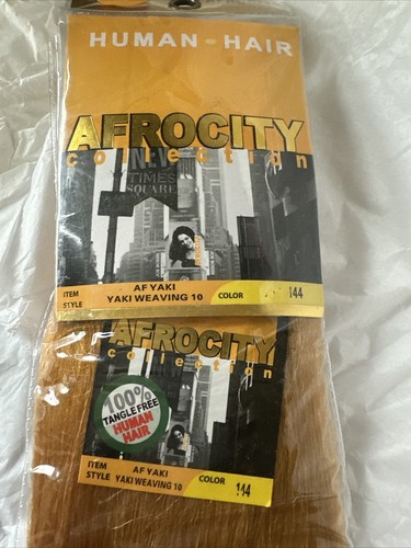 pack of 2 - AFROCITY Human Hair - Yaki Weaving 10 Color 144 - Picture 2 of 5
