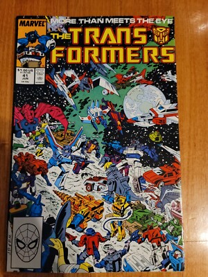Transformers #41 Comic Book Marvel. 1st Print. Free Shipping.Very Good Condition