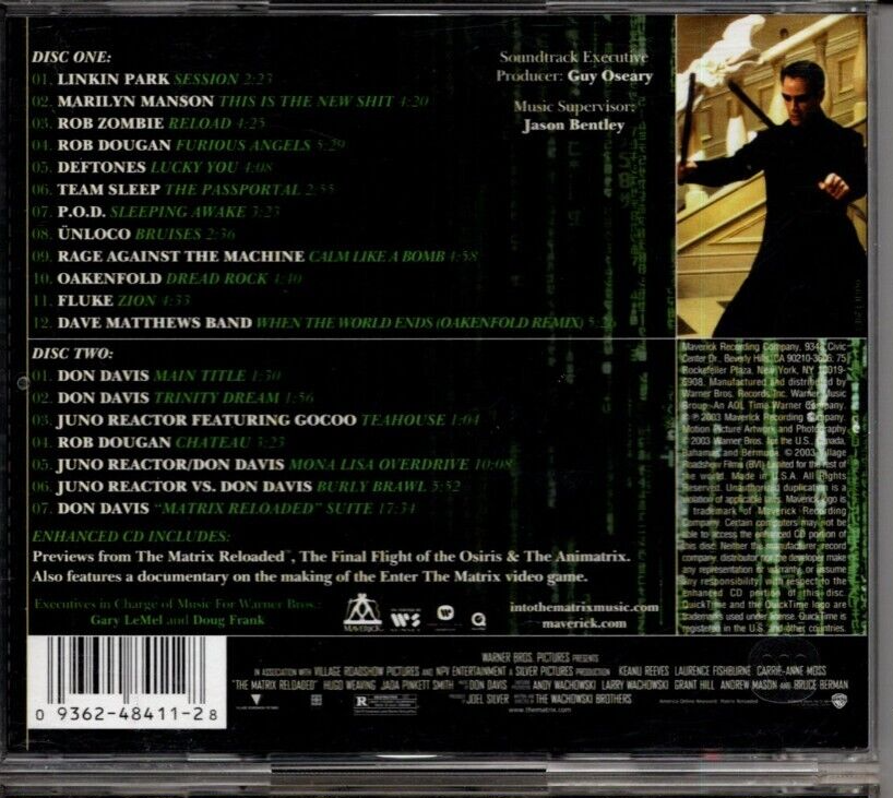 The Matrix Reloaded Motion Picture Soundtrack by Various Artists