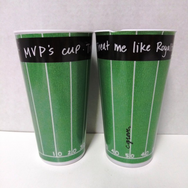 6 Plastic Football Game Party Cups Tumblers 3 Designs eBay