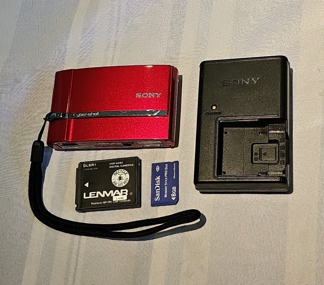 Sony CyberShot DSC-T50-RED-7.2 MP-Digital Camera-memory Card