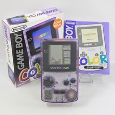 Gameboy Color Console CLEAR PURPLE CGB-001 Boxed C20437107 Nintendo gb