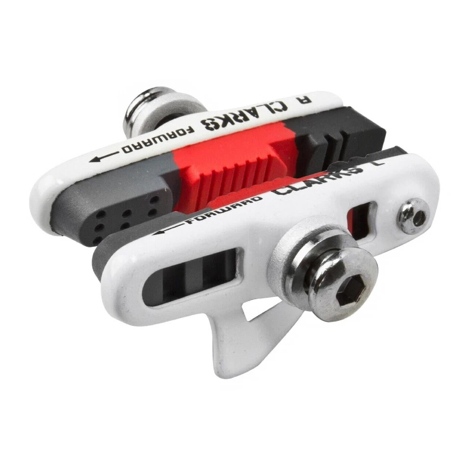 Clarks CPS240 55mm Road Caliper Brake Shoe Pads for Shimano Sram Tektro White - Image 2 of 4
