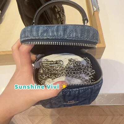 国内即発 COACH デニム アヴァ クロスボディ ミニバッグ CAQ00 Buy Coach Womens Ava Crossbody Bag With Quilting Denim