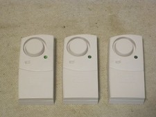 * 3 x GE Indoor Magnetic Window Alarm GESECWA88 base units only