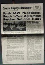 October 13 1961 Indianapolis Indiana Ford Motor Car Co. Newsletter Strike Over--