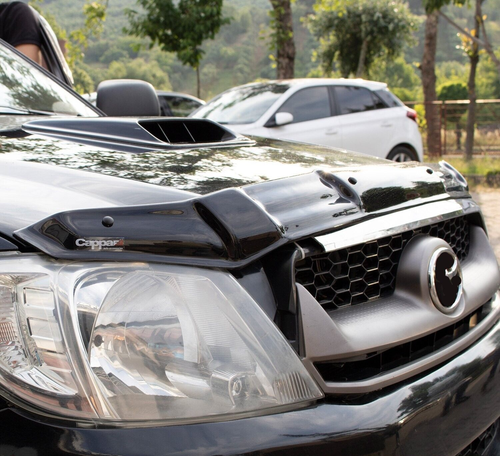 Hood Deflector Guard | Front Bug Shield Compatible for Toyota Hilux 2006-2011 - Picture 8 of 15
