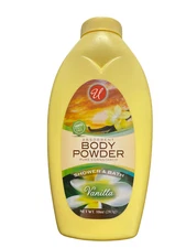 Body Powder, Morning Fresh shower & bath premium quality 10 oz Vanilla pk 1 