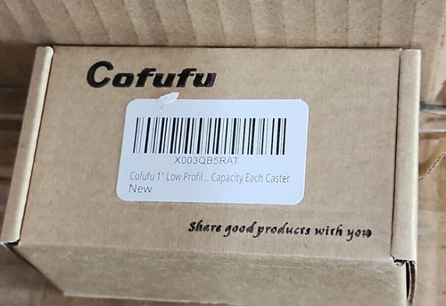 Cofufu 1" Ruote Caster Basso Profilo ~ Set di 4 - Foto 3 di 3