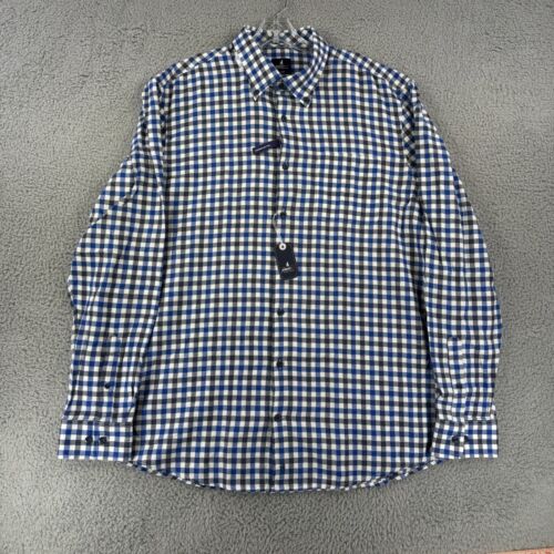 Johnnie O Shirt Mens Extra Large Blue Button Up Long Sleeve $148 JMWL 100450 NWT - Picture 2 of 10