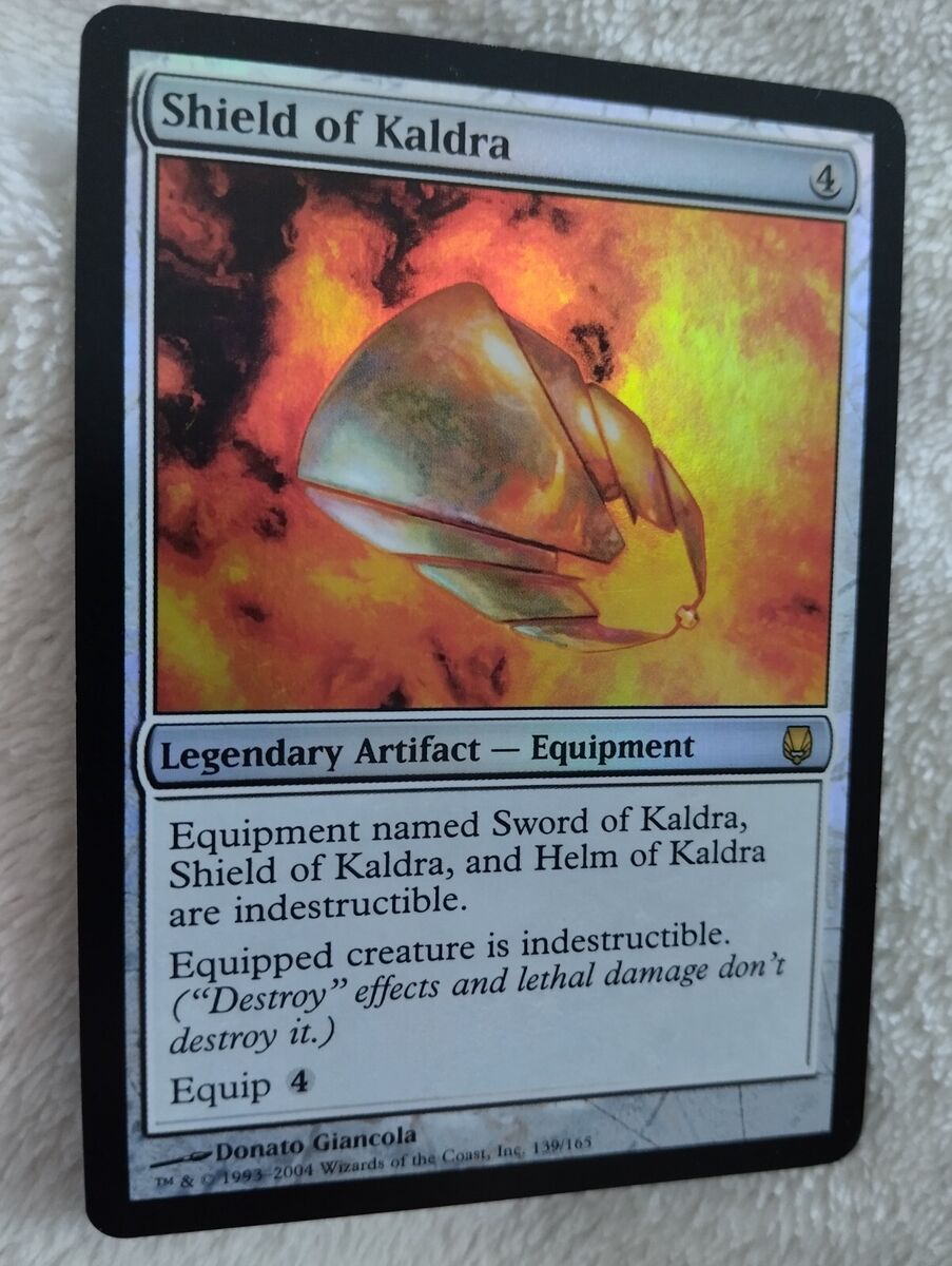 MTG SHIELD OF KALDRA FOIL ENG EXC Darksteel 2004 Legendary MTG SHIELD OF KALDRA FOIL ENG EXC Darksteel 2004 Legendary
