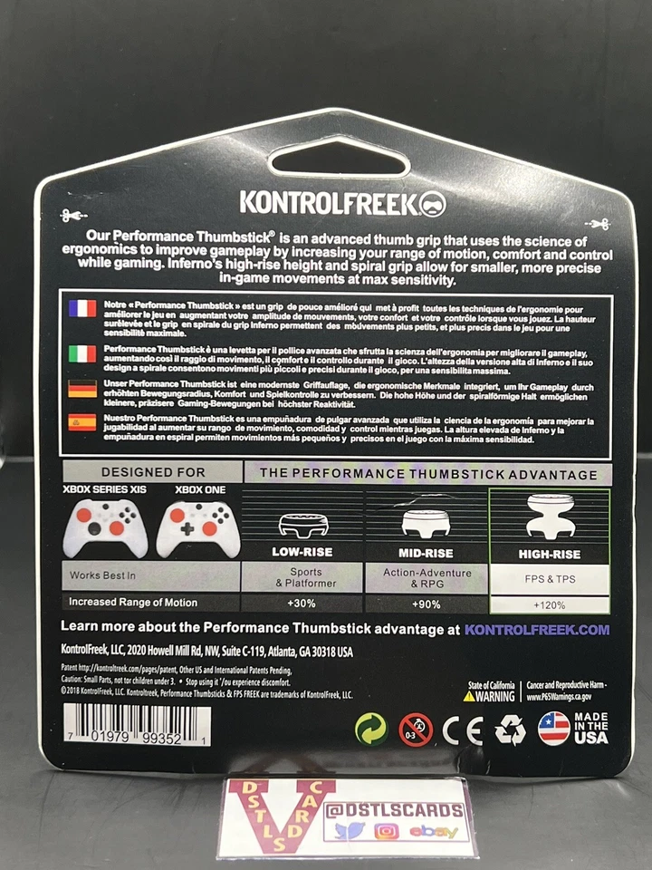 KontrolFreek FPS Freek INFERNO Red for Xbox Performance Thumbsticks - Image 2 of 2
