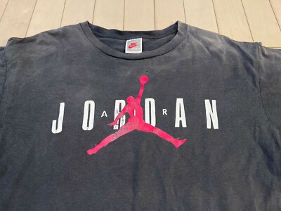 Vintage 1990's Nike Air Jordan Supreme T-shirt Tee Black Red Vintage 1990's Nike Air Jordan Supreme T-shirt Tee Black Red