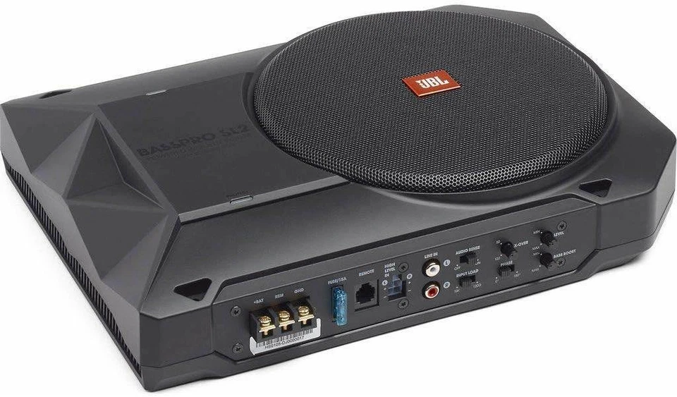 JBL BassPro SL2 Aktiv Auto Untersitz Subwoofer mit 250 Watt flach kompakt Bass - Bild 4 von 4