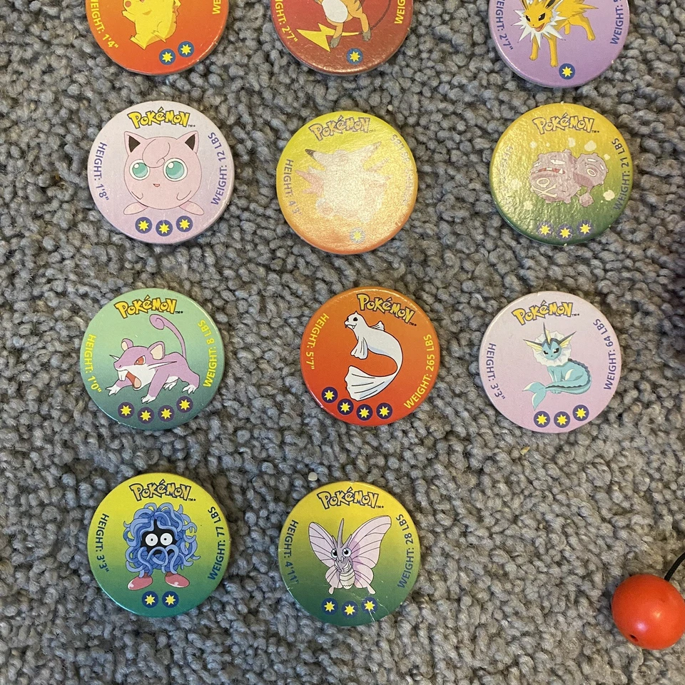 Винтажная игрушка-бластер Pokemon Battle BattPoke Ball с 14 дисками Red Charizard - Изображение 3 из 4