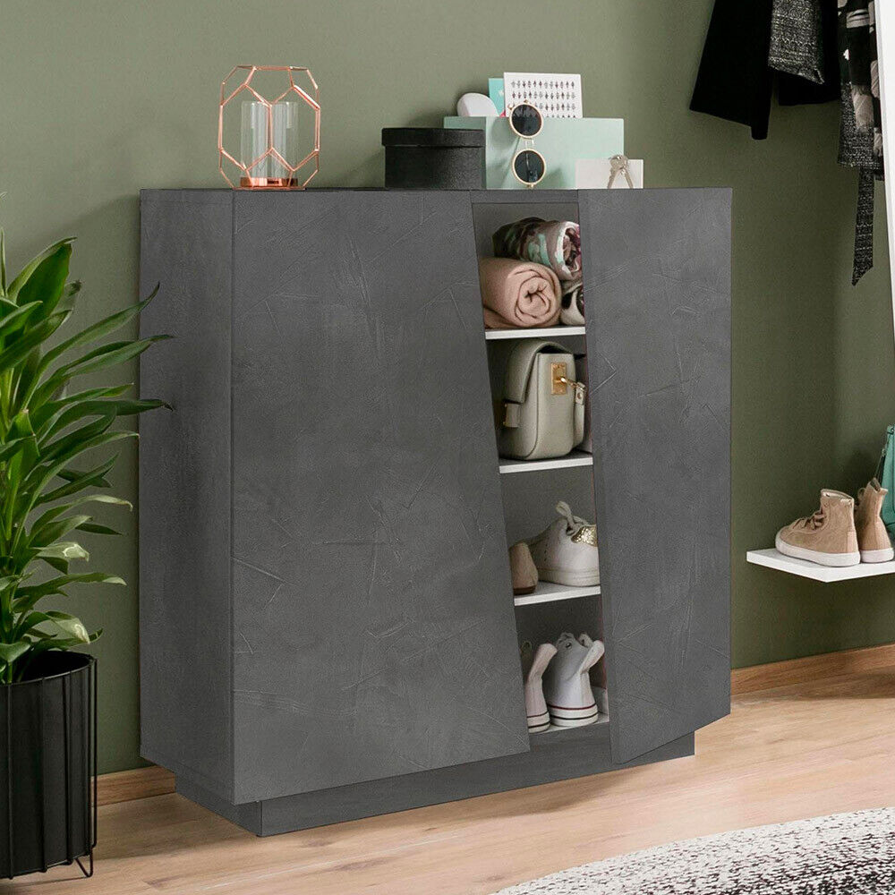 Zapatero de diseño moderno para 16 pares Vega Carry Ardesia