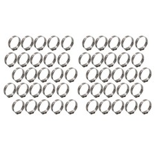 50 Pack 1 Inch Crimp Pinch Fitting For Tubing Stainless Steel Clamps New