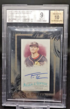 2016 Topps Allen & Ginter Framed Mini-Auto-Black Trea Turner 17/25 BGS 9 Auto 10