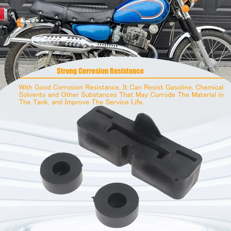1 juego de soporte de goma trasero para tanque de combustible de gasolina apto para Honda CL100S SL70 1971-1973 Foto 4 de 4