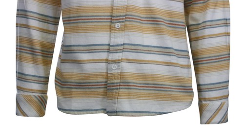 O'Neill Men's Cream Flannel Shirt Redmond Hooded Horizontal Striped (S19) - Picture 5 of 11