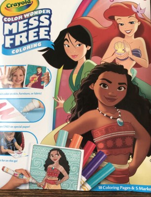 Crayola Color Wonder Disney Princess Coloring Book & Markers, Mess Free