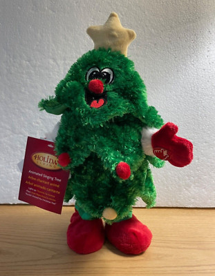 Dan Dee Animated Christmas Tree Lights Sings Rockin Around Christmas Tree VIDEO