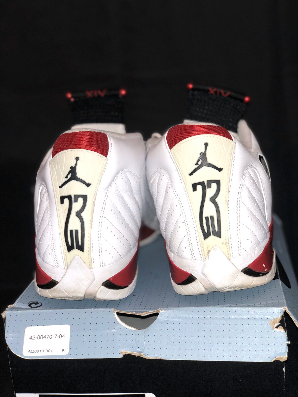 jordan 14 candy cane size 7