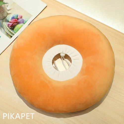 Pet Elizabethan Collar Kitten Cat Wound Healing E-Collar Plush Protection Cone - Picture 8 of 13