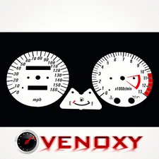 Kawasaki ZRX 1100 MPH Aftermarket Instrument Cluster White Gauge Faces