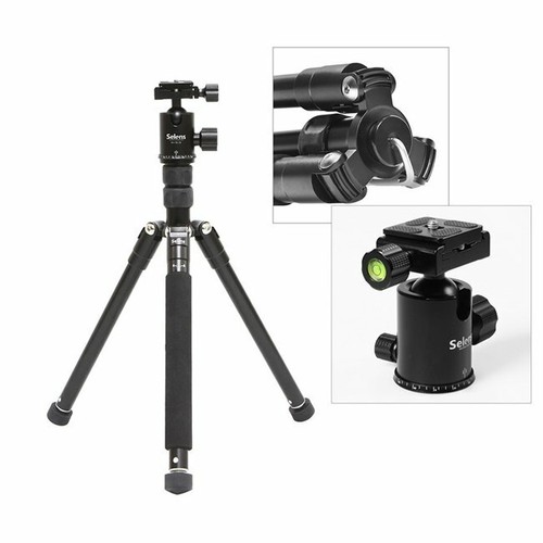 Selens Portable Professional Aluminium Tripod&Ball Head Travel for DSLR Camera - Picture 4 of 29