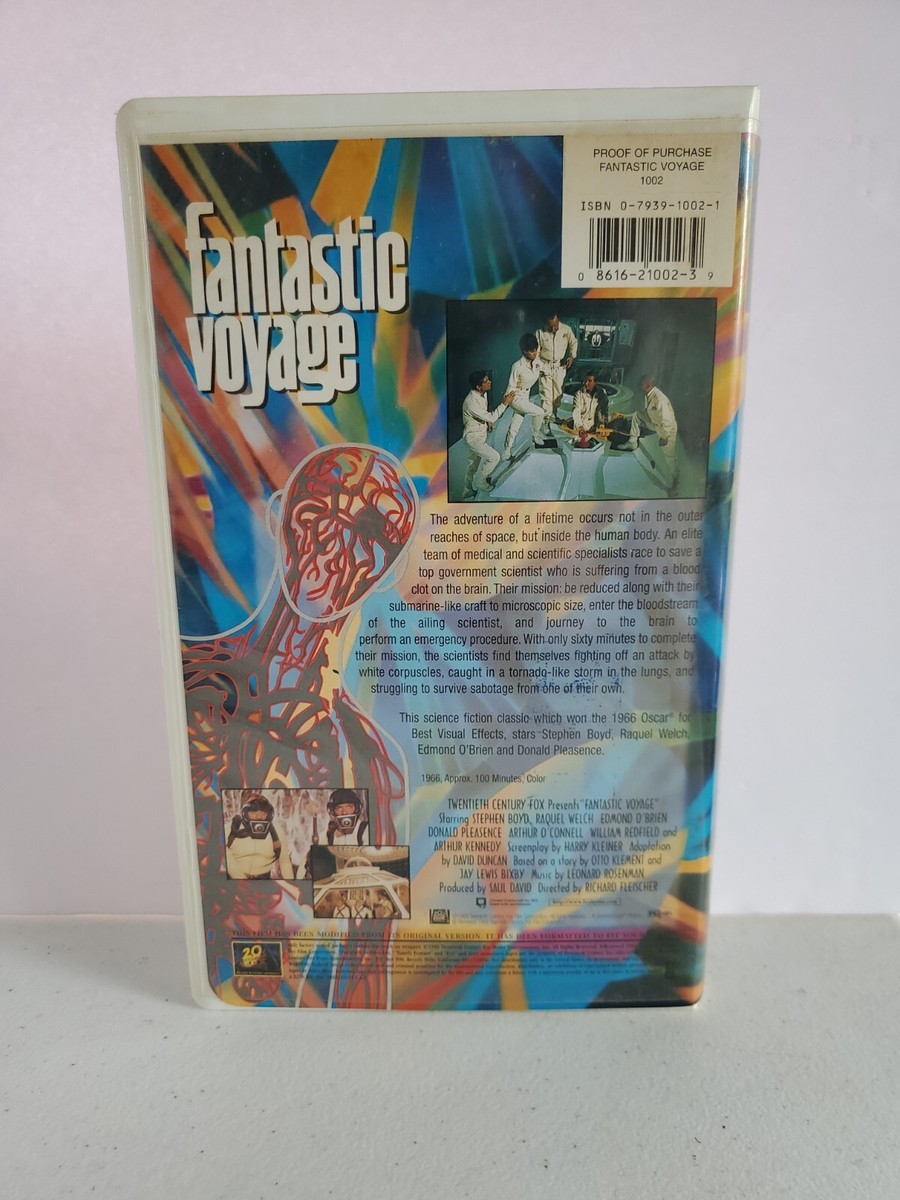 FANTASTIC VOYAGE スウェット Fantastic Voyage (VHS, 1997) Clamshell 86162100239| eBay