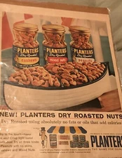 Vintage Mr Peanut/Planters 1962 Life Magazine Ad