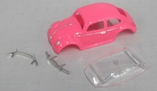 "NEW" T-DASH PINK BUG KIT CLEAR WINDSHIELD HO T JET BODY PAINTED DETAILS