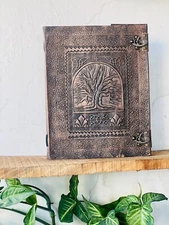 10" x 13" Tree leather journal blank book Best journal