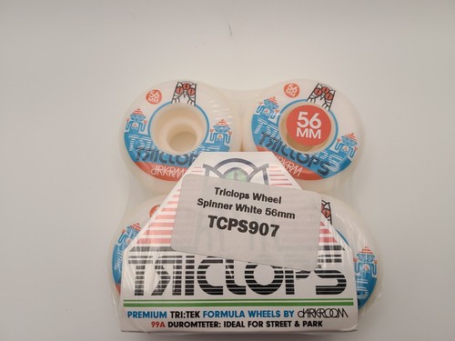 Triclops skateboard wheels 56mm Wheel Spinner White by Darkroom 99A - New -(SIP) - Picture 6 of 7