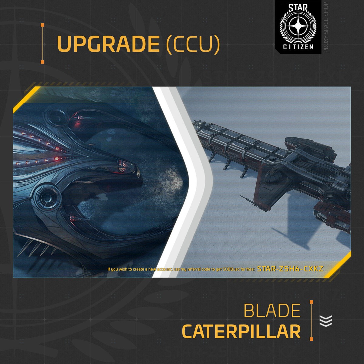 Star Citizen - Upgrade De Vaisseau Vers Drake Caterpillar - CCU - Version PC