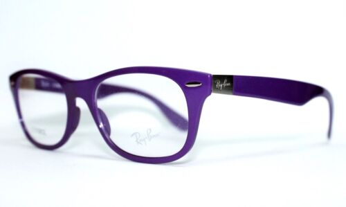 RAY-BAN LITEFORCE RB 7032 5437 PURPLE AUTHENTIC EYEGLASSES 50-17-145 ITALY NEW - Picture 2 of 8