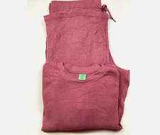 Honeydew Women's 2-Piece Everyday Super Soft Lounge Set Top & Pant, Pink, Size L