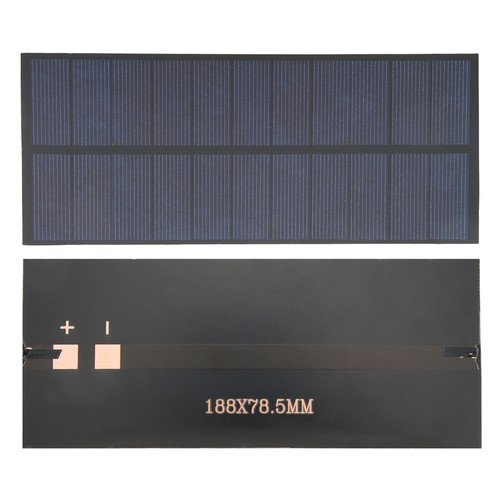 Solar Panel Portable High Efficiency Solar Charger Panel 2.2W 5.5V Weather - Picture 20 of 22